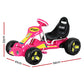 Rigo Kids Pedal Go Kart Ride On Toys Racing Car Plastic Tyre Pink