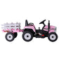 Rigo Kids Electric Ride On Car Tractor Toy Cars 12V Pink