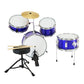 Karrera Children's 4pc Drum Kit - Blue