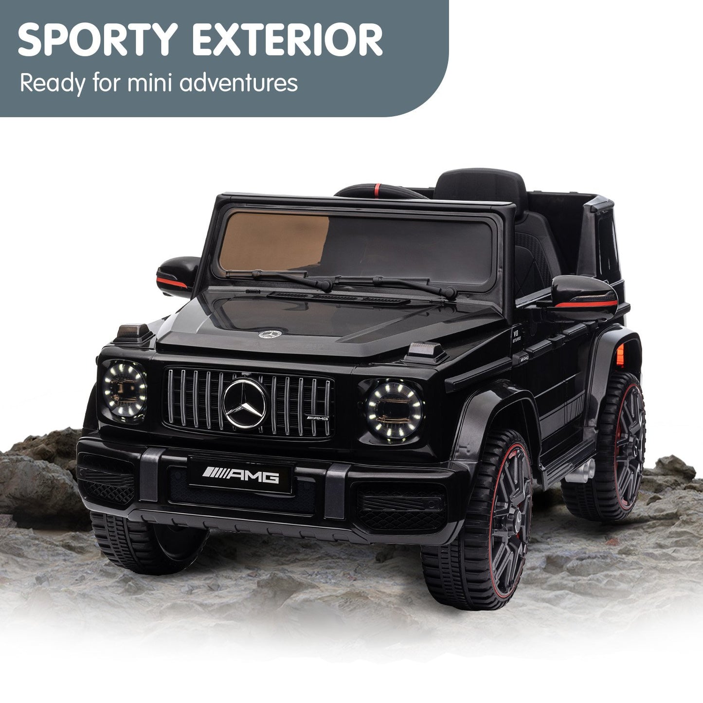 Kahuna Mercedes Benz AMG G63 Licensed Kids Ride On Electric Car Remote Control - Black