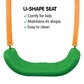 Kahuna Kids 4-Seater Swing Set with Slide Purple Green