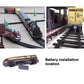 Electric Modern Toy Train Set Vehicle Rail Track Carriages With sound and lighting Kids